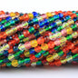 Transparent Disc Seed Glass Beads 2mm Glossy Blue Tones 360pcs 2 Strands 26