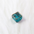 Lampwork Glass Beads Square 12mm Transparent Filigree 20pcs 6