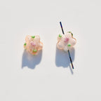Lampwork Glass Beads Five Petal Flower Handmade Vintage 16mm 10pcs 4