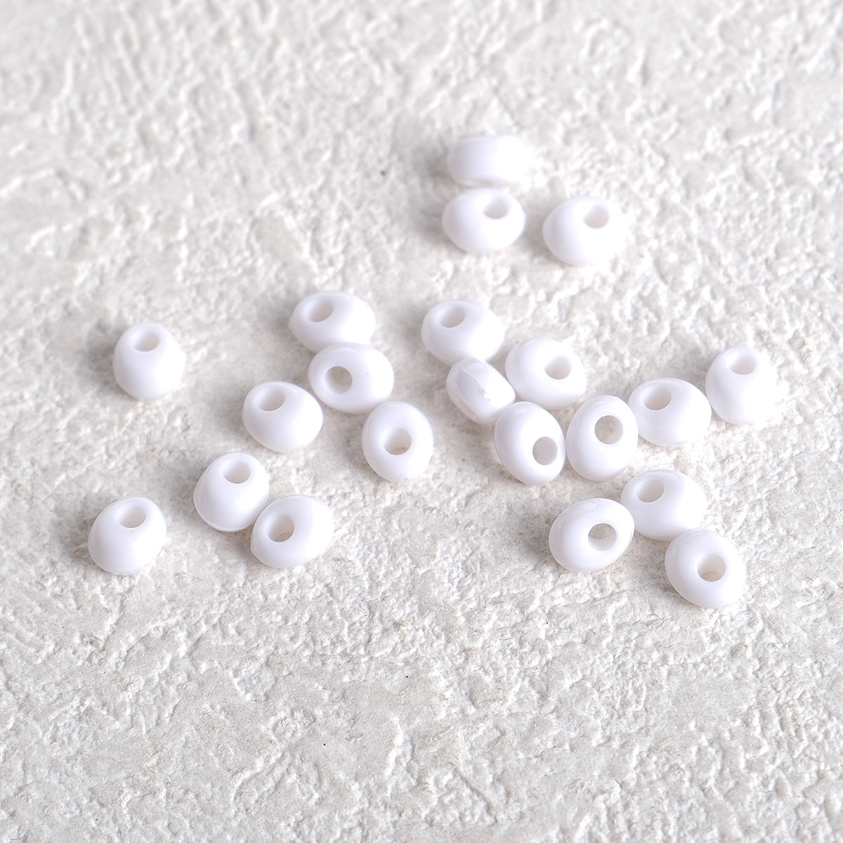 Acrylic Water Drop Spacer Beads 5mm Solid Color 162pcs 9