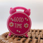 Silicone 3D Focal Beads Good Time Alarm Clock Rounded Base 20pcs 7