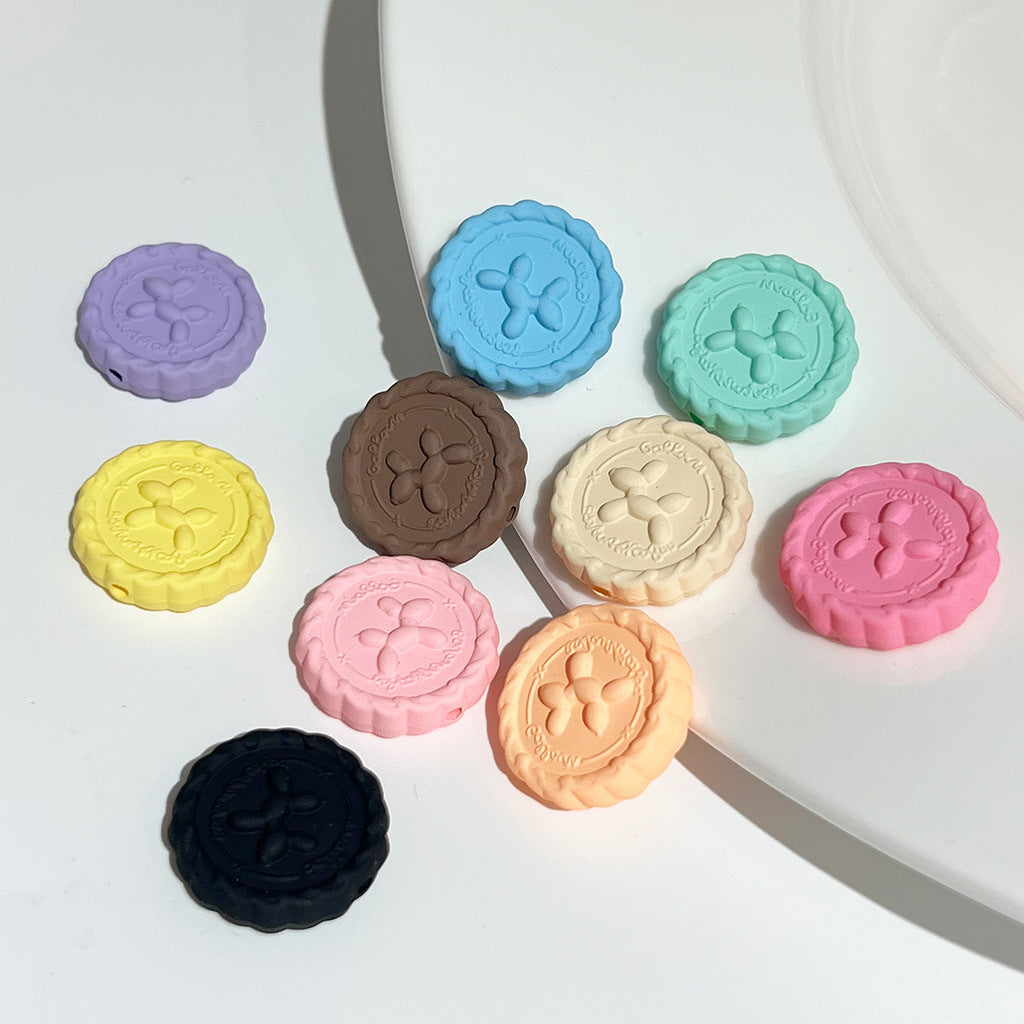 Rubberized Spray Painted Seal Love Bear Acrylic Beads 22-28mm 20pcs 3