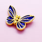 Tassel Butterfly Metal Beads 20mm Enamel Painted Zinc Alloy 20pcs 10