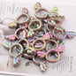UV Color Plated Solid Color Varied Sakura Angel Wings Acrylic Beads 2pcs 21