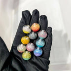 Luminous Lotus Resin Beads 16mm Round Clear Mixed Colors 20pcs