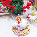 Silicone 3D Focal Beads Turkey Smiling Face Layered Feathers 20pcs 6
