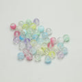 Baking Painted Two-Color Acrylic Beads 10mm Round Translucent 100pcs 4