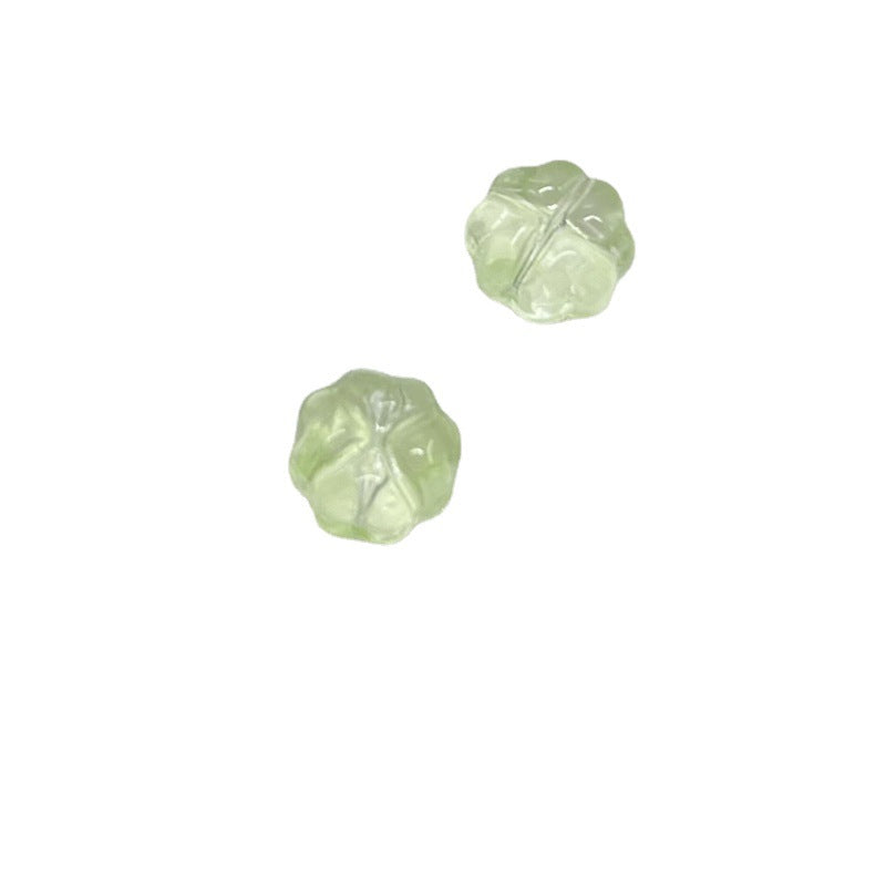 Czech Glass Beads Flower 12mm Transparent Pastel Mixed Colors 100pcs 5