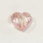 Clear Heart and Star Acrylic Beads 17-20mm Iridescent AB Coated 20pcs 17
