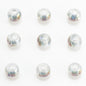 Glass Smooth Spacer Beads 8mm 10mm Large Hole Electroplated 50pcs 17