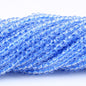 Transparent Disc Seed Glass Beads 2mm Glossy Blue Tones 360pcs 2 Strands 40