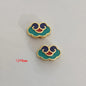 Cloud Metal Beads 14*9 12*8 10*6mm Enamel Alloy 100pcs 17