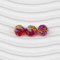 Transparent Twist Acrylic Beads 15mm 16mm Plated Assorted 20pcs 19