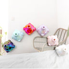 UV Plating Piggy Acrylic Beads 25mm Glossy Colorful 50pcs 3
