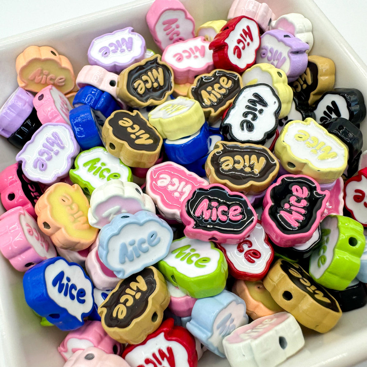 Frame Metal Beads 9x12mm Baking Painted Enamel Alloy 10pcs 2