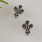 Cross Metal Beads 10x12mm Antique Silver Tone Zinc Alloy 100pcs 3