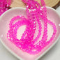 Seed Diamond Glass Beads 4mm Transparent Pastel Colors 10Strands 8