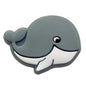Silicone Focal Beads Whale Side Profile 20pcs 8