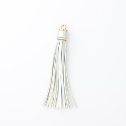 PU Leather Tassel Keychain with Gold Electroplated Hardware 19
