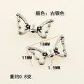 Angel Wings Metal Beads Antique Silver Tone 20pcs 5