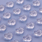 Transparent Heart Star Acrylic Beads 9-21mm Powder Glitter 1pc 3