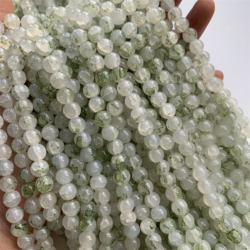 Crackle Round Glass Beads 8mm Dual Color Soft Pastel 200pcs 8
