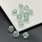 Small Walnut Shape Transparent Glass Beads 12mm Translucent Blue 100pcs 3