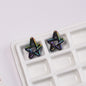 Plated Hollow Star Acrylic Beads 22mm Colorful Mixed 20pcs 10