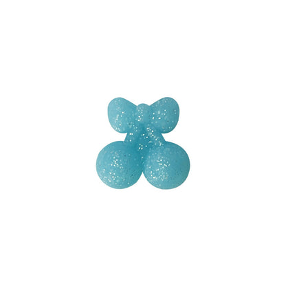Silicone 3D Focal Beads Cherry Holding Bow 20pcs 14