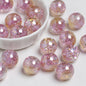 Shimmer Glitter Filled Resin Beads 16mm Round Mixed Colors 10pcs 11
