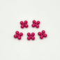 Four Leaf Clover Metal Beads 7.5mm Baking Painted Alloy Spacer 50pcs 9