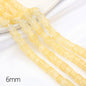 Crackle Square Glass Beads 6mm Multicolor Mixed 59pcs 14