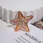 Transparent Gradient Starfish Acrylic Beads 35mm Colorful Textured 10pcs 8