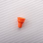 Painted Cone Acrylic Beads 20mm Solid Creamy Colors 5pcs 15