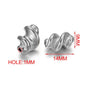 Stainless Steel Twist Metal Beads 8-11mm Color Retaining 5pcs 11