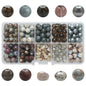 Crackle Round Glass Beads 8mm Pastel Colors Crackled Texture 200pcs 16