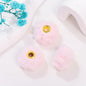 Fabric Fuzzy Abacus Spacer Beads 20mm Large Hole 50pcs 14