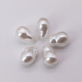 Iridescent Hoist Shaped Acrylic Beads 15x10mm Pearl Finish 150pcs