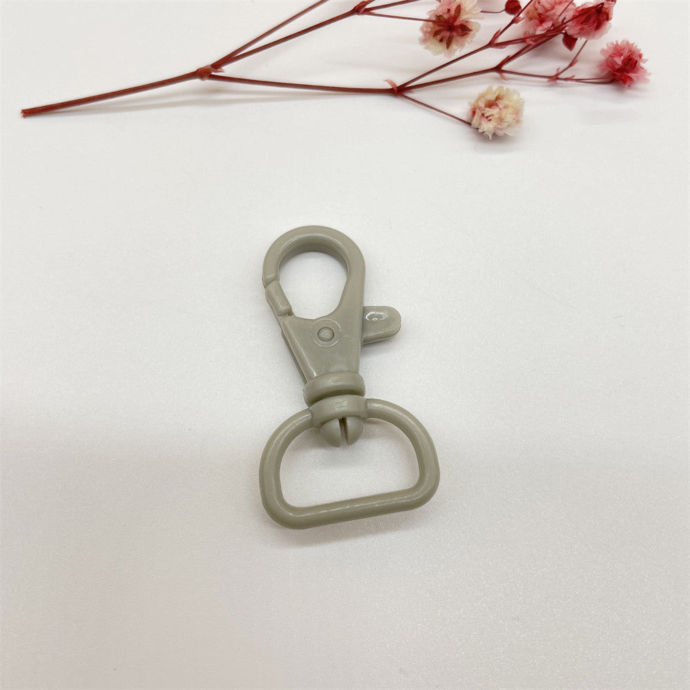 Colorful Plastic Swivel Snap Hook Keychain Clasps 40mm 20pcs 17