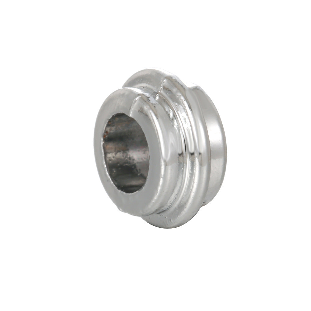 Alloy Barrel Spacer Beads 9mm Large Hole Zinc 10pcs 4