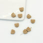 Teddy Bear Metal Beads 10mm Glossy Painted Alloy 10pcs 17