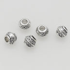 Alloy Circular Pattern Spacer Beads 9mm Large Hole 1pc 4