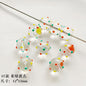 Hand Painted Transparent Glass Beads 12-14mm Christmas Series 1pc 26