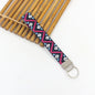 Bohemian Style Wristlet Keychain Antique Silver Polyester 2pcs 17cm 15