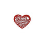 Silicone Focal Beads Valentine Roses Heart Shaped 20pcs 6