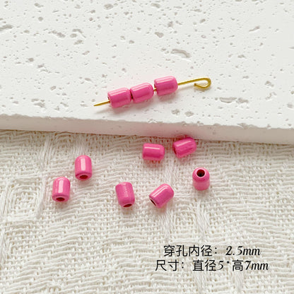 Chair and Jigsaw Metal Beads Painted Colorful Glossy 20pcs 35