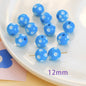 Bright Polka Dot Resin Beads 12mm Glossy Multicolor 20pcs 15