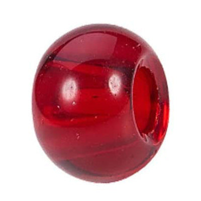 Glass Abacus Spacer Beads 15mm Transparent Large Hole 100pcs 21