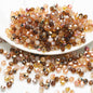 Electroplated Seed Glass Beads 4mm Lake Blue Metallic Shine 200pcs 9