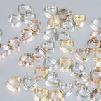 Hollow Heart Acrylic Beads 11x12mm CCB Plastic Mixed Colors 100pcs 5